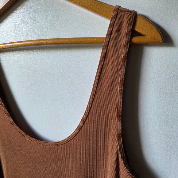 EUC DRESS FORUM TANK SCOOP NECK SUPER SOFT RIBBED BODYSUIT TANK SIZE LARGE - Picture 5 of 13